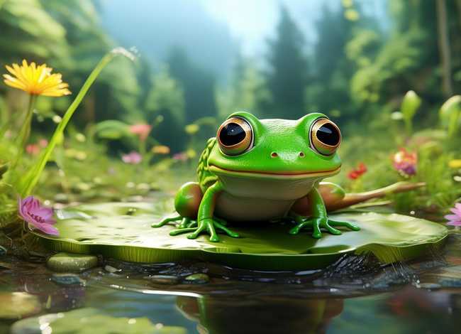 小故事儿童简短小青蛙，儿童小故事短篇聪明的青蛙