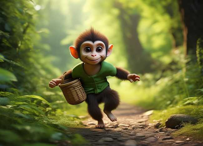 儿童故事小猴子下山，幼儿小故事小猴子下山
