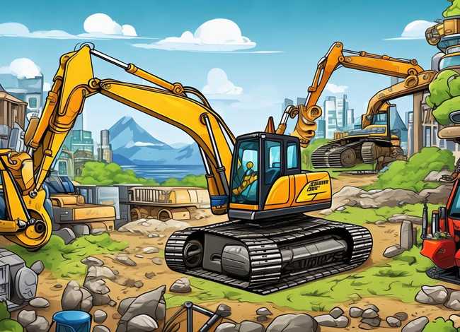 挖掘机的故事全集文字 - 挖掘机故事大全文字