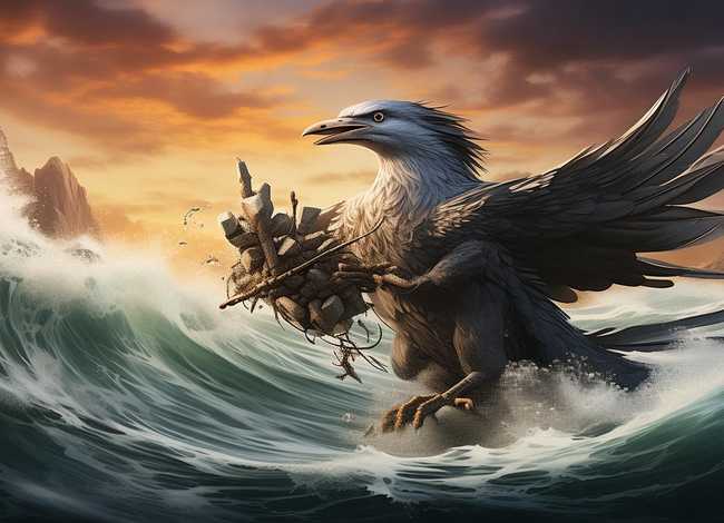 神话故事精卫填海图片 中国神话故事精卫填海图片