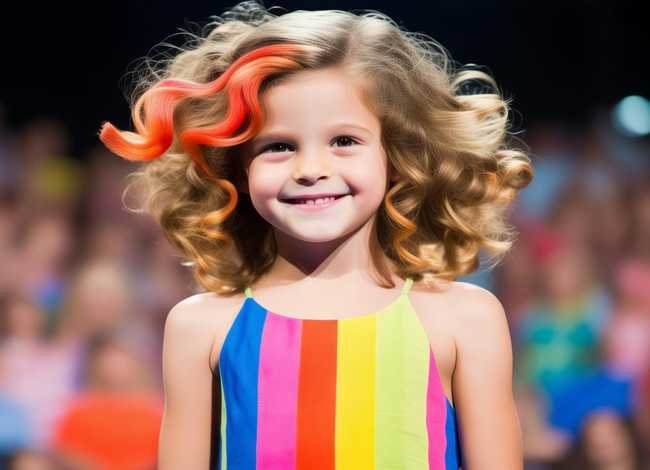 儿童演讲发型女；儿童演讲发型女图片