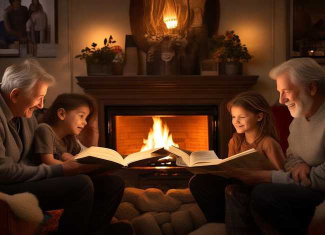 温馨的故事；温馨的故事时光看图写话