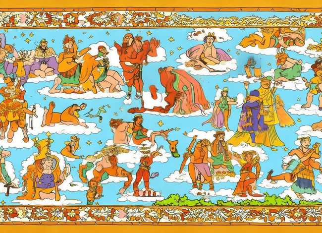 世界神话故事手抄报图片大全简单；世界神话故事手抄报图片大全简单又漂亮