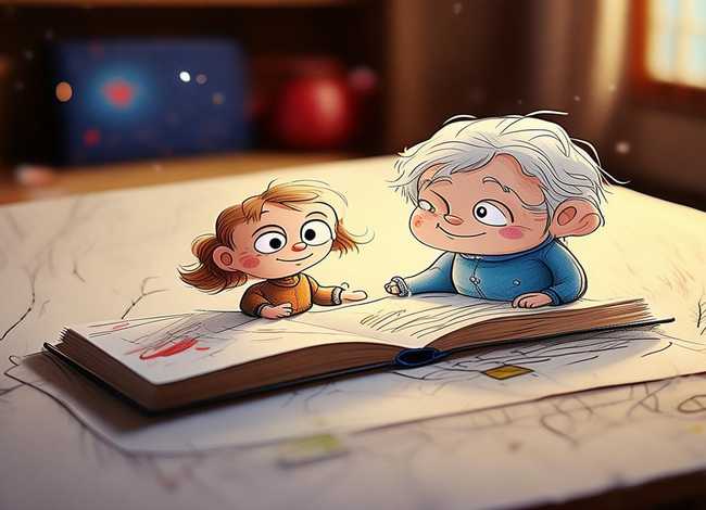 听故事的儿童画、听故事的小孩简笔画 听故事的儿童画、听故事的小孩简笔画