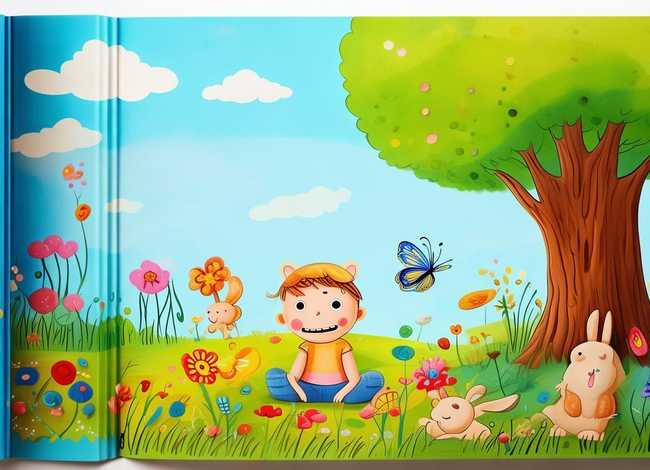 儿童故事封面，幼儿故事封面简笔画