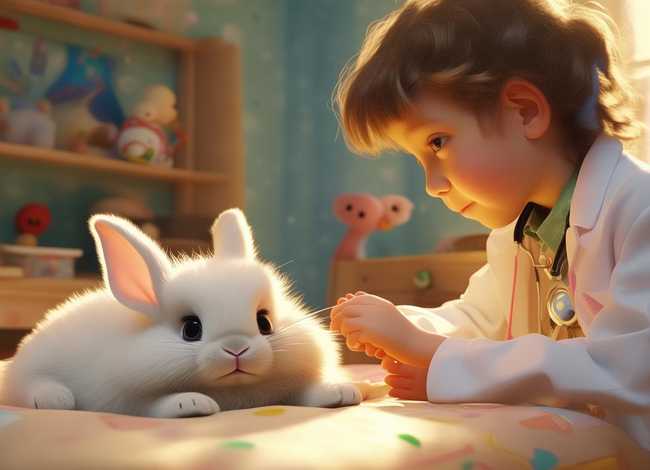 小白兔打针儿童故事 小白兔打针的故事