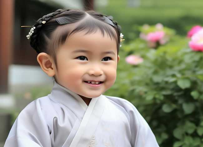 儿童汉服发型扎法简单 - 儿童汉服发型扎法简单又漂亮