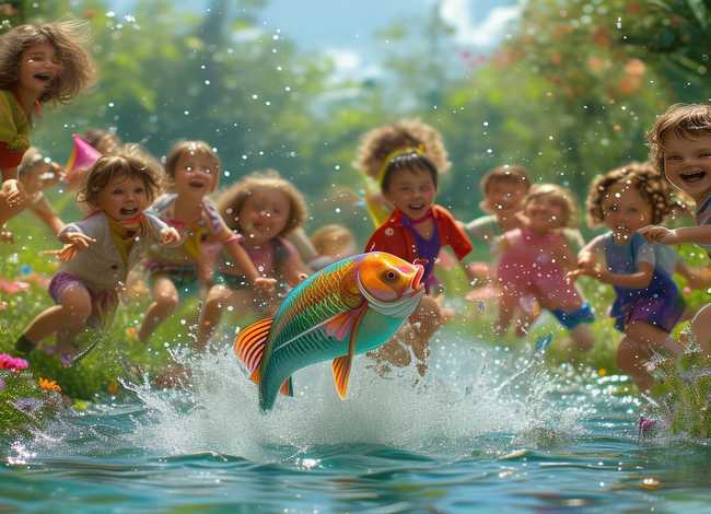 抓鱼的故事儿童版；抓鱼的故事作文