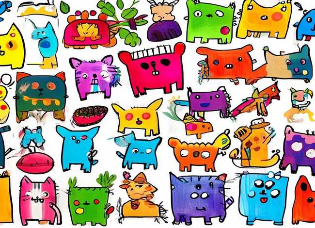 儿童手绘画图片大全、儿童手绘画图片大全动物简笔画