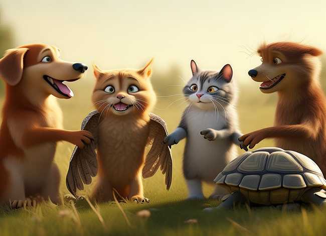 四个好朋友故事 - 四个好朋友的故事