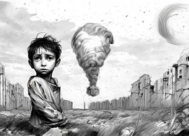 战争的儿童图片 - 战争的儿童图片简笔画