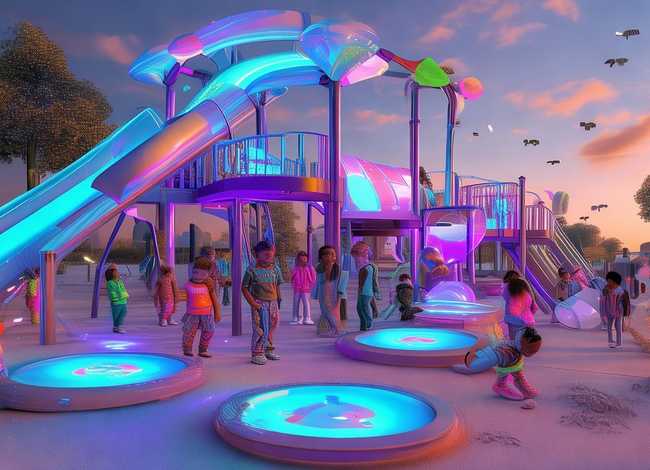 科技感的儿童故事 - 科技感的儿童画