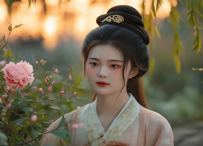 配汉服的简单发型、配汉服的发型简单教程