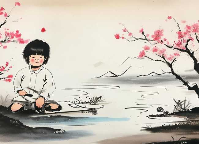 水墨画儿童故事视频教程 水墨画课程故事