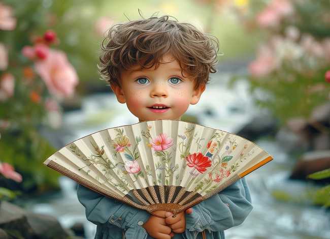 扇子画幼儿男孩,扇子画幼儿男孩图片 扇子画幼儿男孩,扇子画幼儿男孩图片