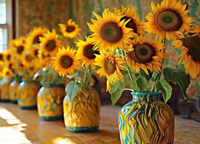 向日葵的故事；梵高向日葵的故事