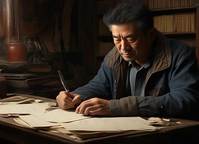 莫言讲故事的人手稿、莫言讲故事的人手稿怎么写