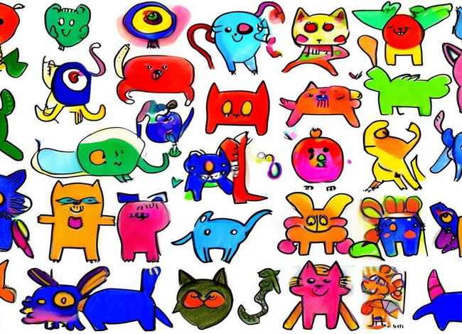 儿童手绘画图片大全、儿童手绘画图片大全动物简笔画