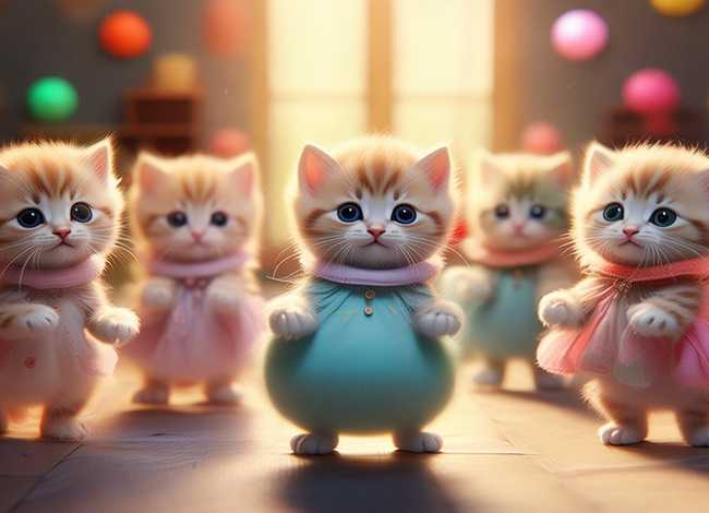 小猫儿童故事舞蹈创编 - 小猫幼儿舞蹈创编