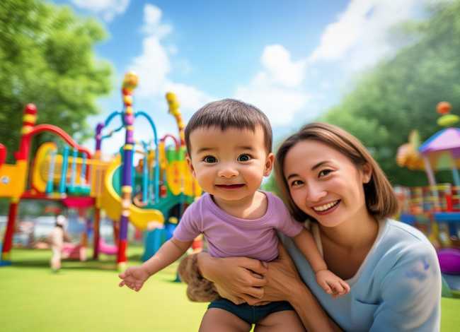 儿童故事爸妈一起去游乐场，和爸爸妈妈一起去游乐场