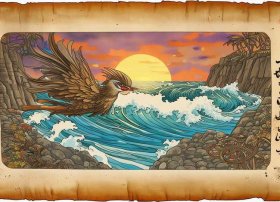 中国古代神话精卫填海的手抄报（中国古代神话精卫填海的手抄报怎么画）