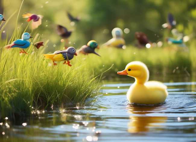 小鸭子找朋友儿童故事 - 小鸭子找朋友的故事图片