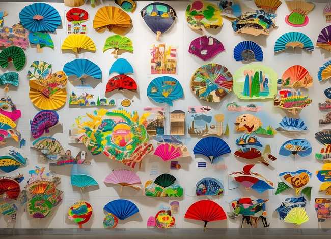 扇子儿童画图片、扇子儿童画图片大全