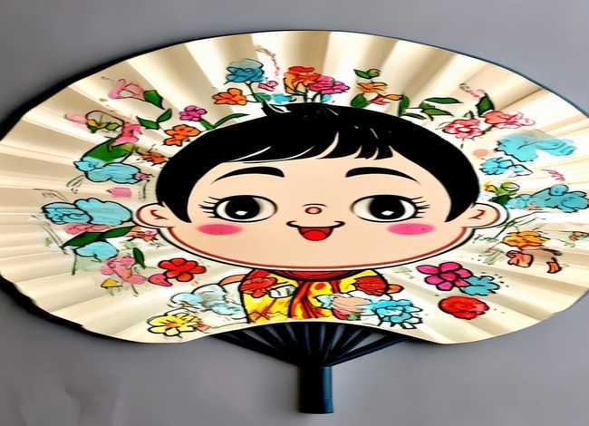 团扇儿童画卡通人物；团扇儿童画卡通人物步骤