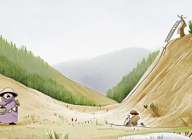 三个和尚的故事绘本，三个和尚的故事绘本图片简笔画