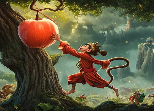 孙悟空偷吃蟠桃儿童故事（孙悟空偷吃蟠桃的故事作文500字）