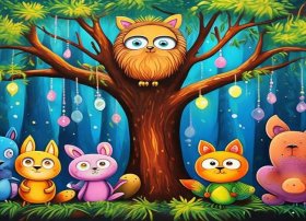 寓言故事儿童画6-12岁，寓言故事幼儿画
