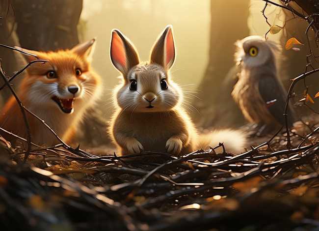 儿童动物危险故事，小动物遇到危险的故事