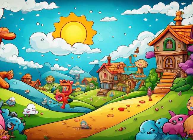 儿童故事的卡通图片，儿童卡通故事图片