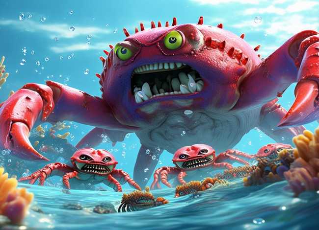 儿童故事螃蟹大战 - 大螃蟹的故事动画片