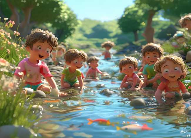 儿童故事河边喝水 幼儿小河边故事