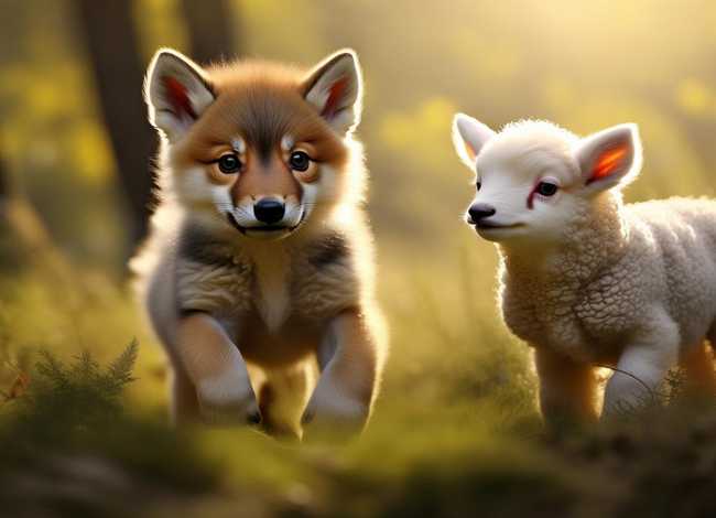 狼和羊幼儿故事 - 幼儿故事狼和小羊的故事