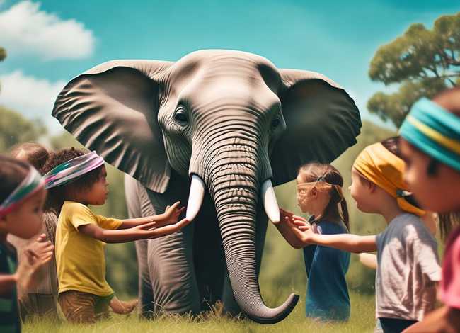 儿童故事盲人摸象英文 盲人摸象 英文故事视频