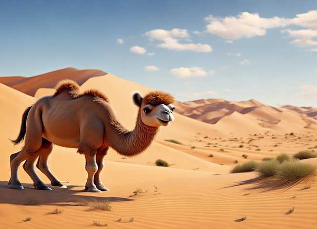 儿童故事小骆驼找妈妈（小骆驼问妈妈的故事）