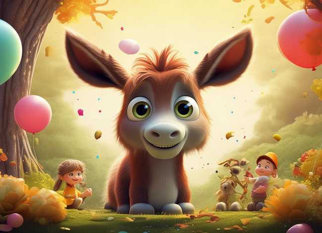 驴的儿童故事视频，驴的故事图片