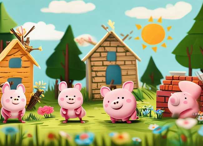幼儿故事,三只小猪 - 幼儿故事,三只小猪教案