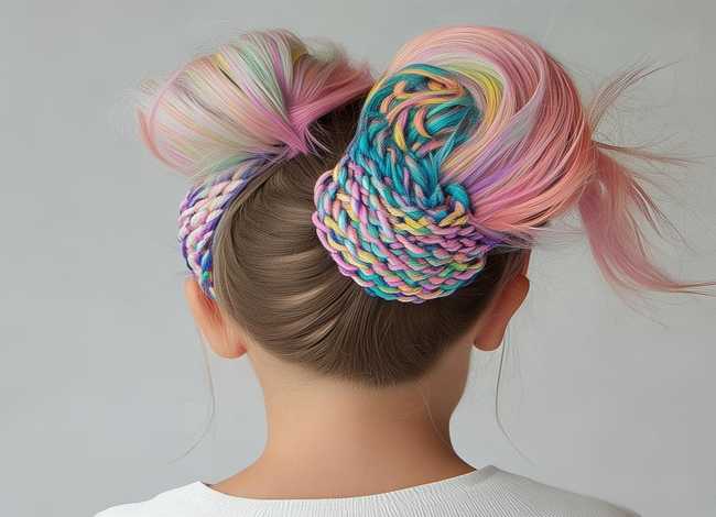 新款女童发带编发、儿童发带的编织方法