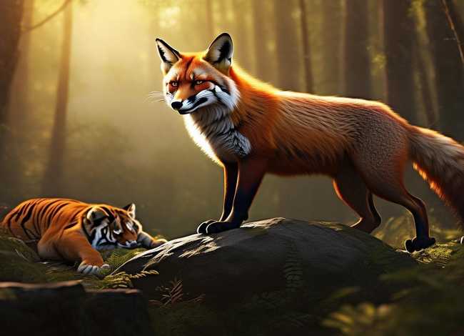 狐假虎威的故事文字版 - 狐假虎威的故事文字版500字怎么写