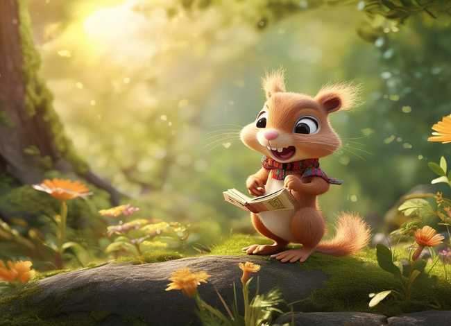 小松鼠儿童故事视频 - 小松鼠讲故事视频