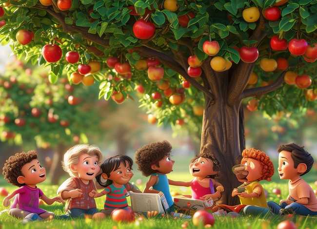 儿童苹果故事大全、幼儿动画故事大全视频苹果树