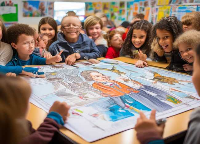 名人事迹绘画小学 - 名人故事的小报怎么画