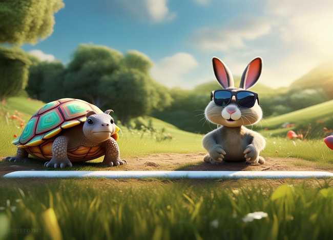 儿童龟兔赛跑故事背景（龟兔赛跑的故事背景）