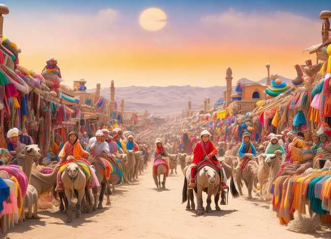 丝绸之路儿童绘画，丝绸之路幼儿绘画