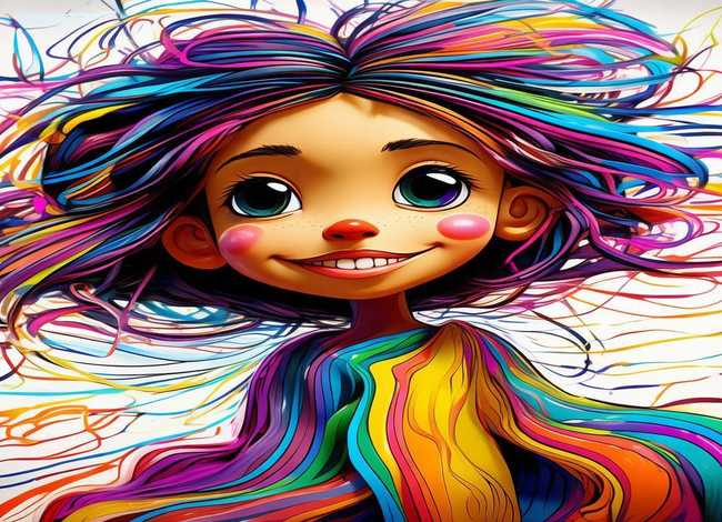 线条画儿童人物画、线条画儿童人物画教程