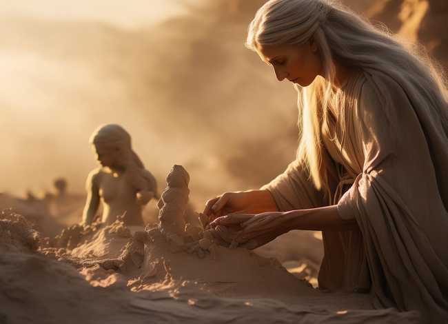 女娲造人简单的故事 - 女娲造人简单的故事50字