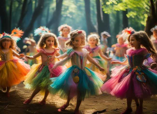 童话故事儿童的舞蹈 - 童话主题的舞蹈